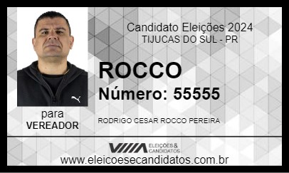 Candidato DR ROCCO 2024 - TIJUCAS DO SUL - Eleições