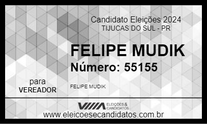 Candidato FELIPE MUDIK 2024 - TIJUCAS DO SUL - Eleições