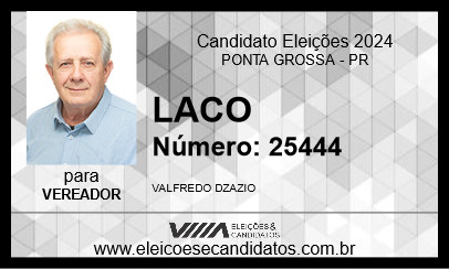 Candidato LACO 2024 - PONTA GROSSA - Eleições