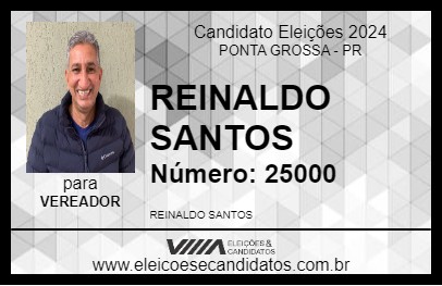 Candidato REINALDO SANTOS 2024 - PONTA GROSSA - Eleições