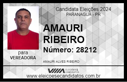 Candidato AMAURI RIBEIRO 2024 - PARANAGUÁ - Eleições