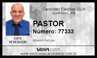 Candidato PASTOR 2024 - QUATIGUÁ - Eleições