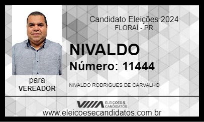 Candidato NIVALDO 2024 - FLORAÍ - Eleições