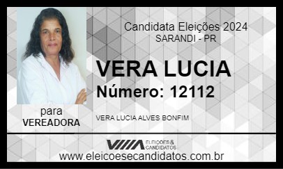 Candidato VERA LUCIA 2024 - SARANDI - Eleições