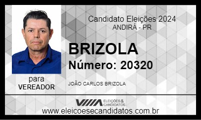 Candidato BRIZOLA 2024 - ANDIRÁ - Eleições