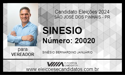 Candidato SINESIO 2024 - SÃO JOSÉ DOS PINHAIS - Eleições