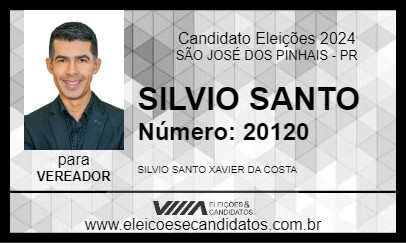 Candidato SILVIO SANTO 2024 - SÃO JOSÉ DOS PINHAIS - Eleições