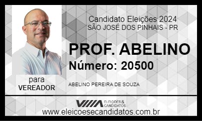 Candidato PROF. ABELINO 2024 - SÃO JOSÉ DOS PINHAIS - Eleições