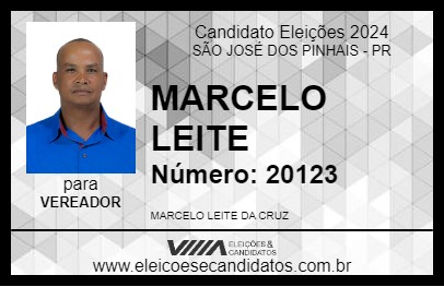 Candidato MARCELO LEITE 2024 - SÃO JOSÉ DOS PINHAIS - Eleições