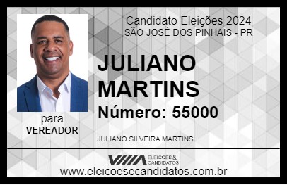 Candidato JULIANO MARTINS 2024 - SÃO JOSÉ DOS PINHAIS - Eleições