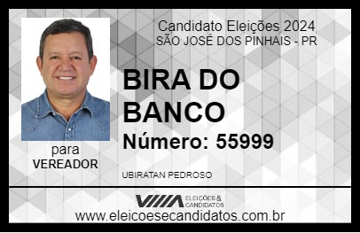 Candidato BIRA DO BANCO 2024 - SÃO JOSÉ DOS PINHAIS - Eleições