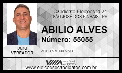 Candidato ABILIO ALVES 2024 - SÃO JOSÉ DOS PINHAIS - Eleições