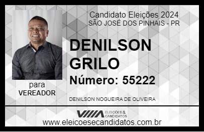 Candidato DENILSON GRILO 2024 - SÃO JOSÉ DOS PINHAIS - Eleições