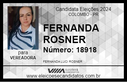 Candidato FERNANDA ROSNER 2024 - COLOMBO - Eleições