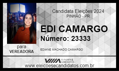 Candidato EDI CAMARGO 2024 - PINHÃO - Eleições