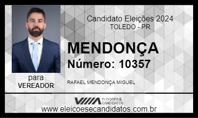 Candidato MENDONÇA 2024 - TOLEDO - Eleições