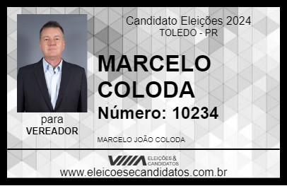 Candidato MARCELO COLODA 2024 - TOLEDO - Eleições