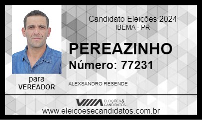 Candidato PEREAZINHO 2024 - IBEMA - Eleições