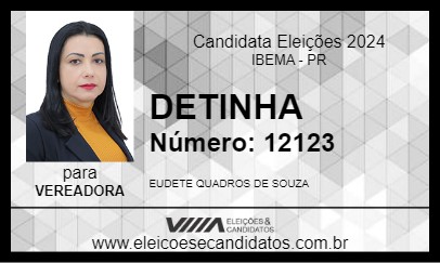 Candidato DETINHA 2024 - IBEMA - Eleições