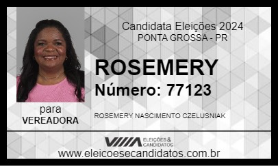 Candidato ROSEMERY 2024 - PONTA GROSSA - Eleições