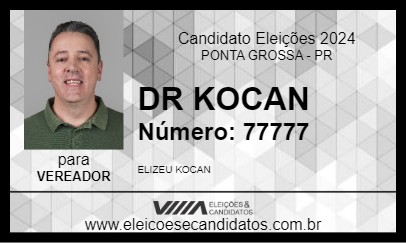 Candidato DR KOCAN 2024 - PONTA GROSSA - Eleições