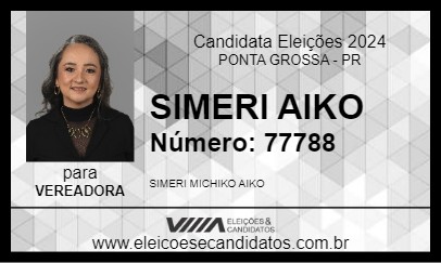 Candidato SIMERI AIKO 2024 - PONTA GROSSA - Eleições