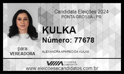 Candidato KULKA 2024 - PONTA GROSSA - Eleições