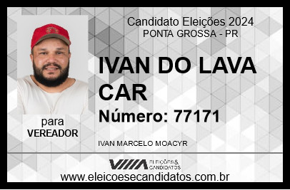 Candidato IVAN DO LAVA CAR 2024 - PONTA GROSSA - Eleições