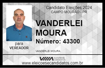 Candidato VANDERLEI MOURA 2024 - CAMPO MOURÃO - Eleições