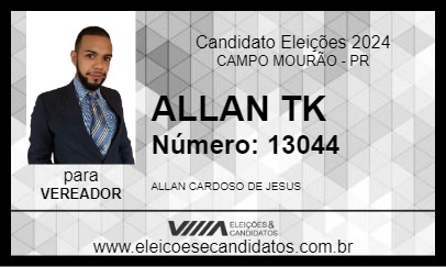 Candidato ALLAN TK 2024 - CAMPO MOURÃO - Eleições