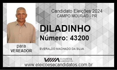 Candidato DILADINHO 2024 - CAMPO MOURÃO - Eleições