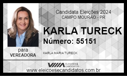 Candidato KARLA TURECK 2024 - CAMPO MOURÃO - Eleições