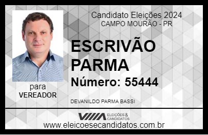 Candidato ESCRIVÃO PARMA 2024 - CAMPO MOURÃO - Eleições