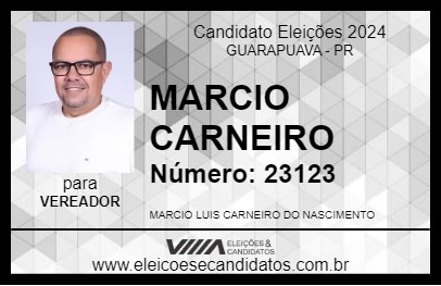 Candidato MARCIO CARNEIRO 2024 - GUARAPUAVA - Eleições