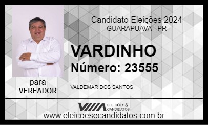 Candidato VARDINHO 2024 - GUARAPUAVA - Eleições