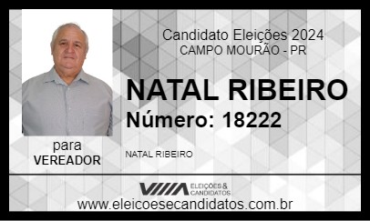 Candidato NATAL RIBEIRO 2024 - CAMPO MOURÃO - Eleições