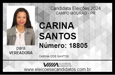 Candidato CARINA SANTOS 2024 - CAMPO MOURÃO - Eleições