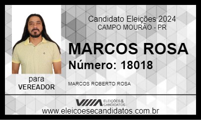 Candidato MARCOS ROSA 2024 - CAMPO MOURÃO - Eleições