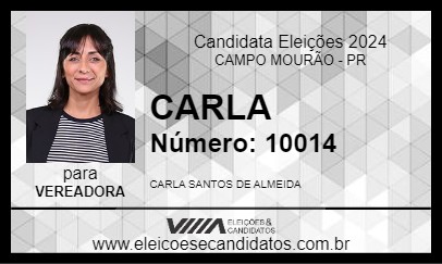 Candidato CARLINHA DOS SANTOS 2024 - CAMPO MOURÃO - Eleições