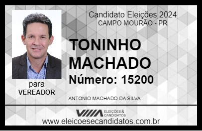 Candidato TONINHO MACHADO 2024 - CAMPO MOURÃO - Eleições