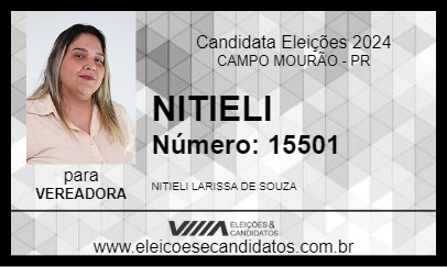 Candidato NITIELI 2024 - CAMPO MOURÃO - Eleições