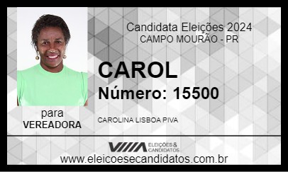 Candidato CAROL 2024 - CAMPO MOURÃO - Eleições