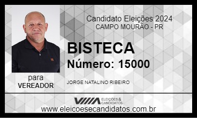 Candidato BISTECA 2024 - CAMPO MOURÃO - Eleições