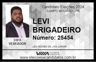 Candidato LEVI BRIGADEIRO 2024 - CAMPO MOURÃO - Eleições