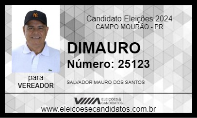 Candidato DIMAURO 2024 - CAMPO MOURÃO - Eleições