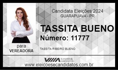 Candidato TASSITA BUENO 2024 - GUARAPUAVA - Eleições