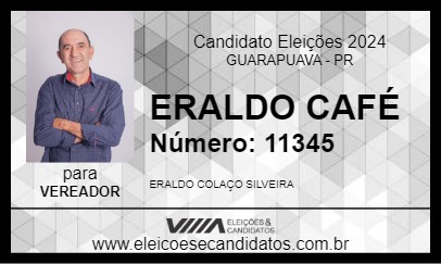 Candidato ERALDO CAFÉ 2024 - GUARAPUAVA - Eleições