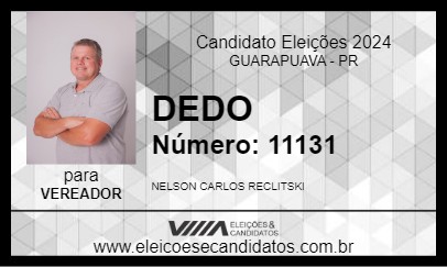 Candidato DEDO 2024 - GUARAPUAVA - Eleições