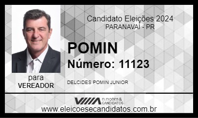 Candidato POMIN 2024 - PARANAVAÍ - Eleições