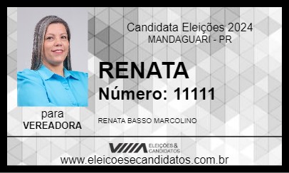 Candidato RENATA 2024 - MANDAGUARI - Eleições